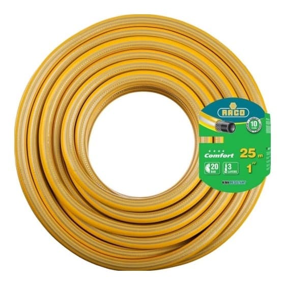 Шланг RACO COMFORT 1", 20 м, 25 атм, трехслойный поливочный, армированный