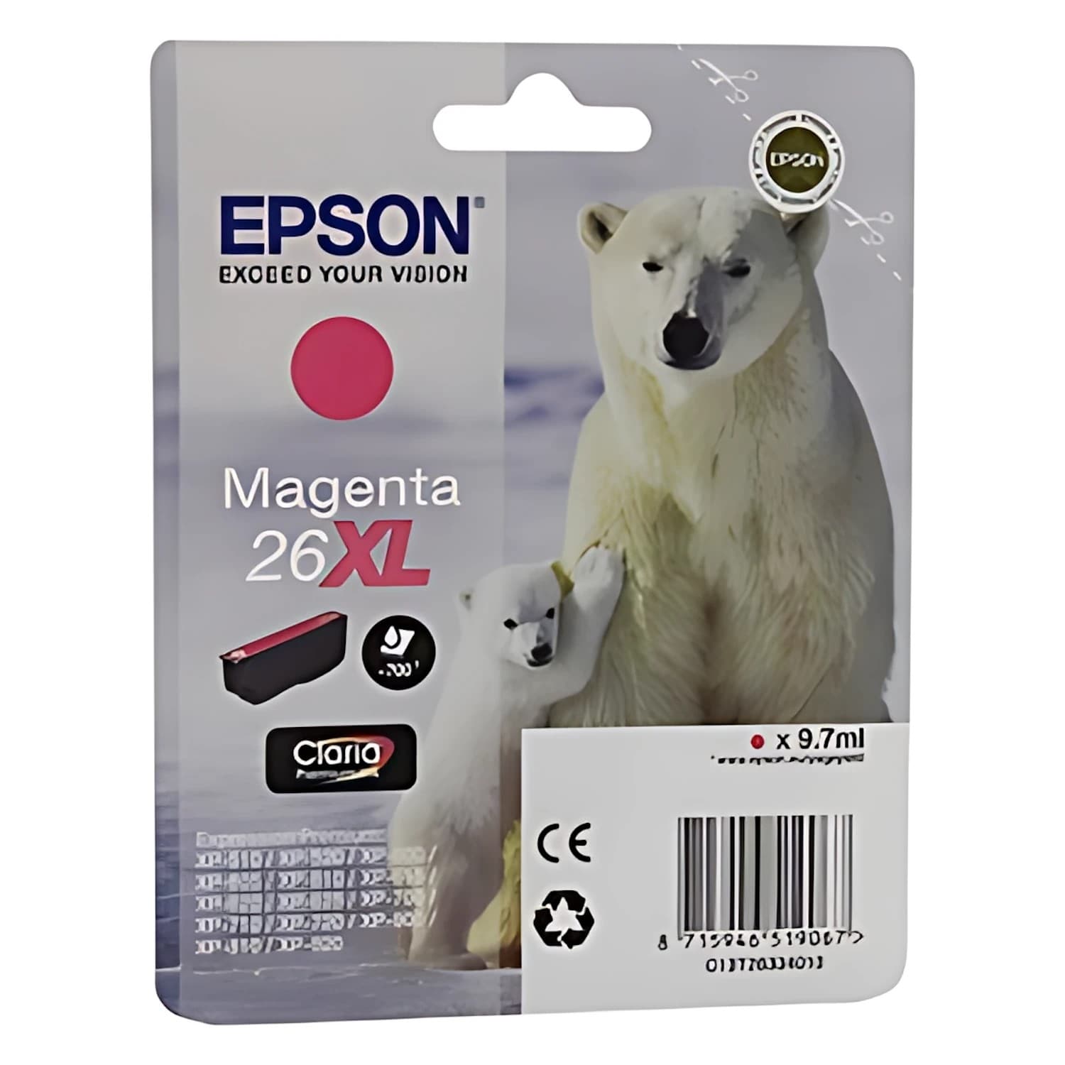 Картридж пурпурный Epson 26XL для XP-600/700/800 (Original)