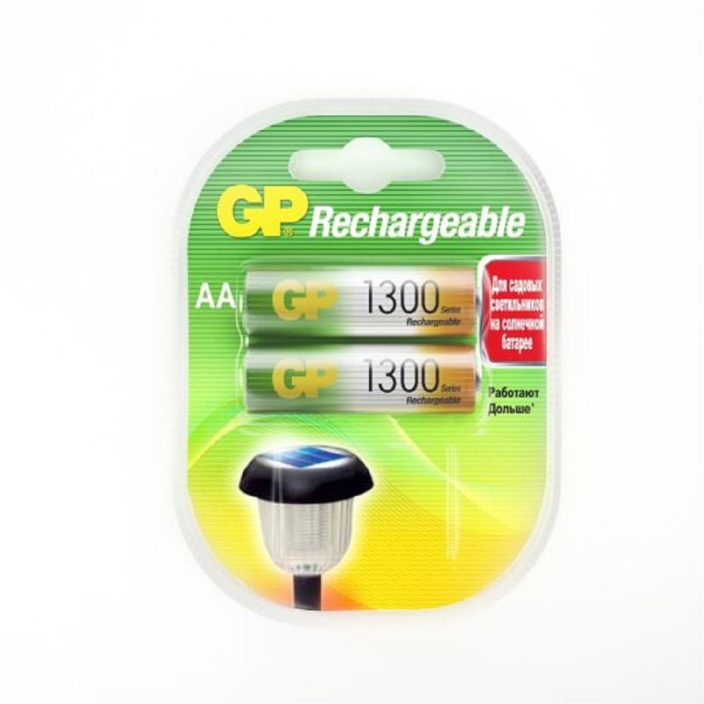 GP ReEnergy 130AAHC AA, емкость 1300 мАч(130AAHCRGY-2CRCB2) (2шт. в уп-ке) аккумулятор