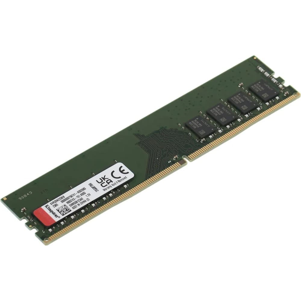 Kingston DDR4 DIMM 8GB KVR32N22S8/8 PC4-25600, 3200MHz, CL22