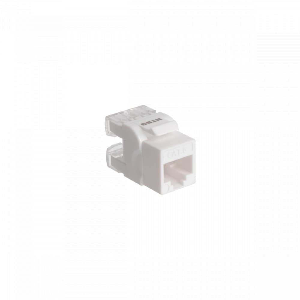 NTSS Модуль Keystone NTSS UTP RJ45 cat.6, 180 градусов, белый NTSS-KJ-UTP-RJ45-6-180-WT