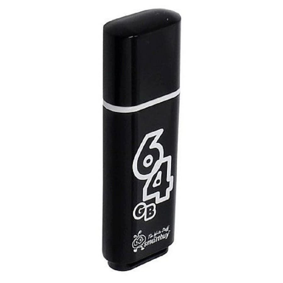 Smartbuy USB Drive 64GB Glossy series Black SB64GBGS-K