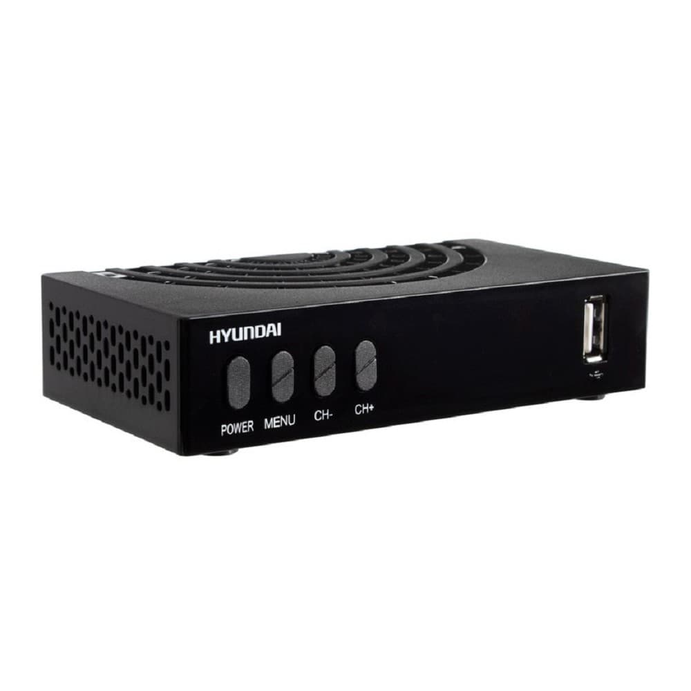 Ресивер DVB-T2 Hyundai H-DVB440 черный
