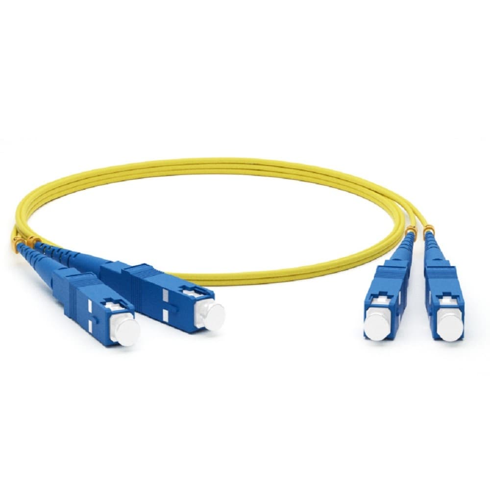 Hyperline FC-D2-9-SC/UR-SC/UR-H-3M-LSZH-YL Патч-корд волоконно-оптический (шнур) SM 9/125 (OS2), SC/UPC-SC/UPC, 2.0 мм, duplex, LSZH, 3 м