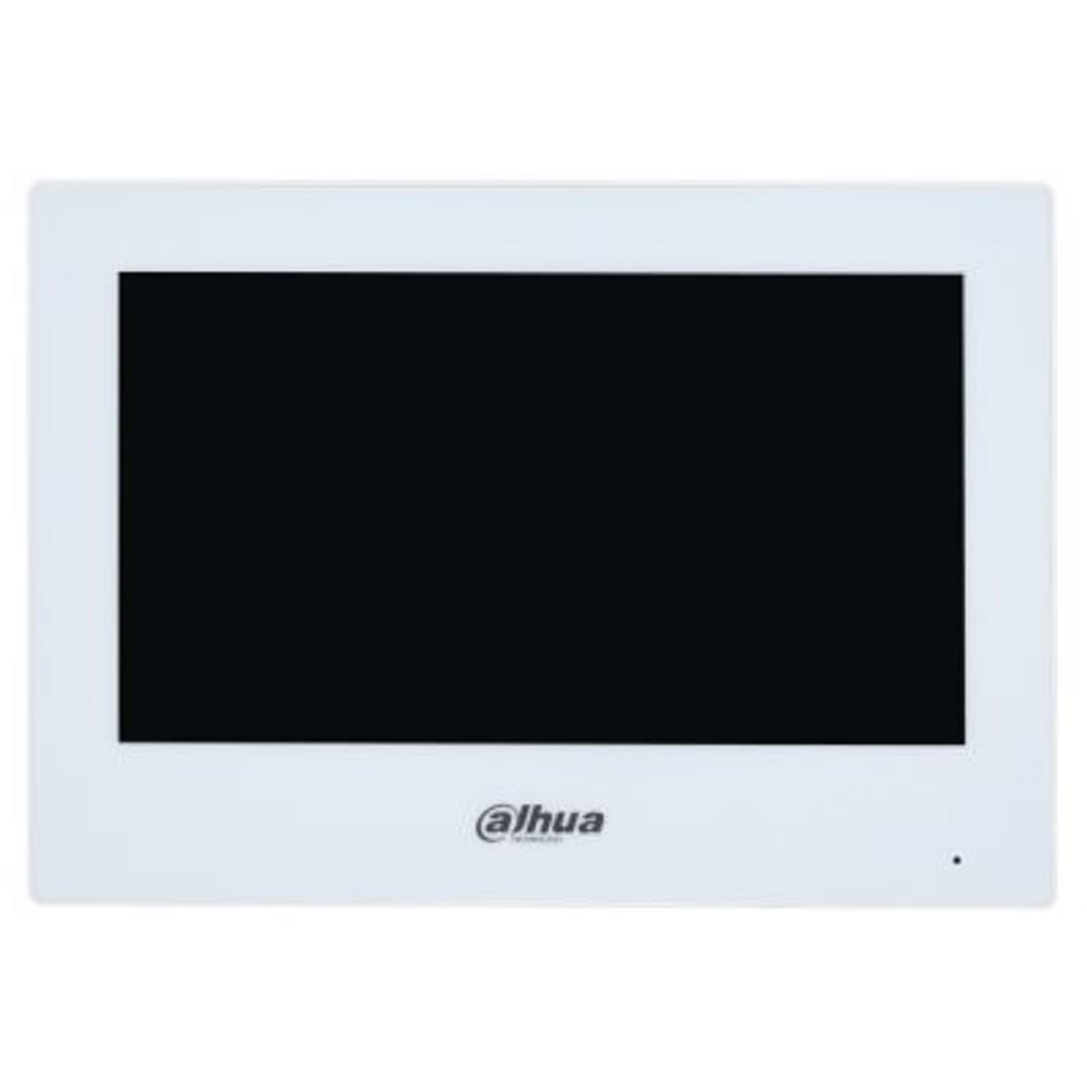 DAHUA DHI-VTH2621GW-WP Видеодомофон IP 7 дюймовый с WiFi 2.4ГГц, белый, ёмкостной сенсорный экран, питание DC 12В/PoE