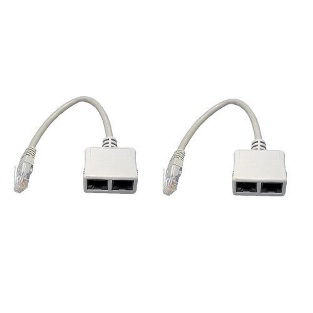 5bites Разветвитель (сплиттер) LAU55-05W RJ45 M / 2*RJ45 F / UTP / 100MB / 2ШТ
