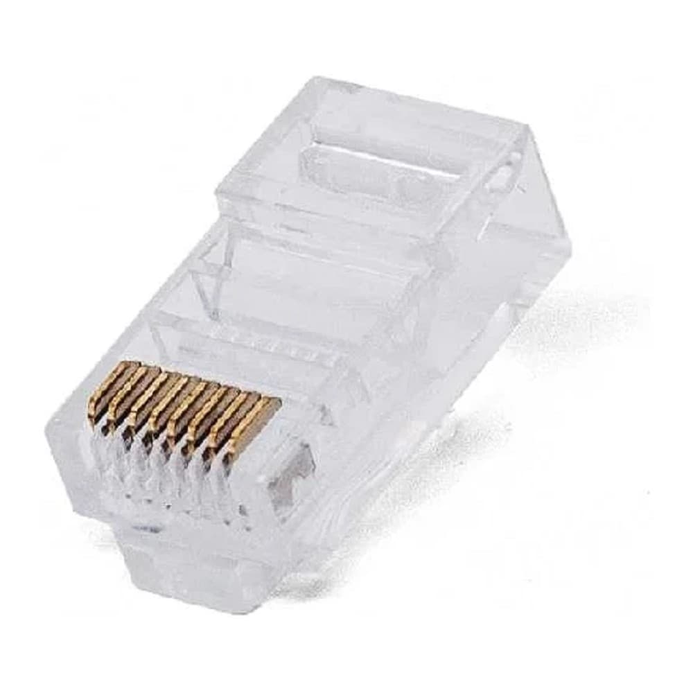 Filum Коннектор FL-NA-PLUG5E-1 RJ-45, 5E кат., 8p8c, 6 мкм, универсальный, для одножильного и многожильного кабеля, уп/100 шт