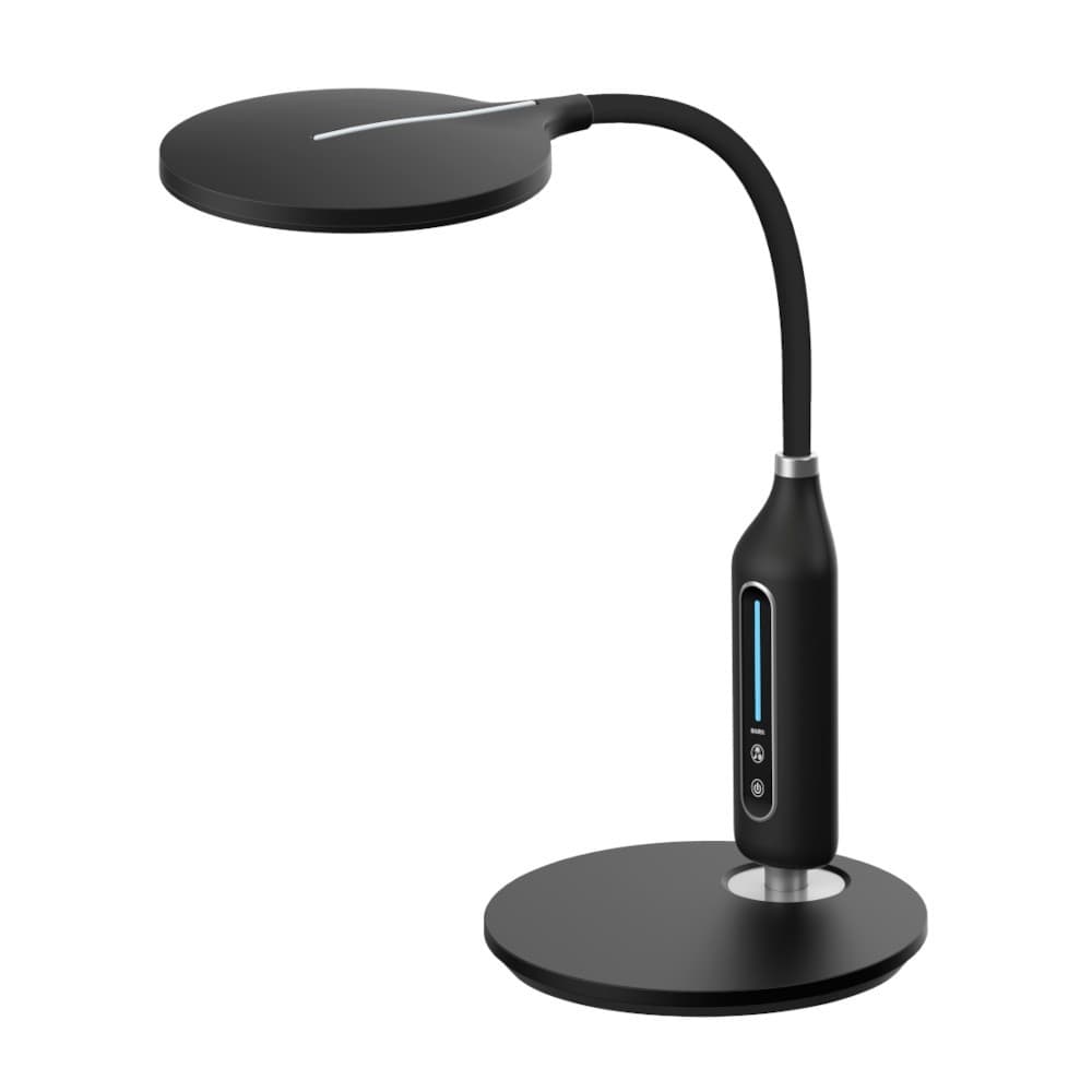 Camelion KD-862 C02 черный LED(Свет-к наст, 10Вт, 580 лм Сенсорное управление, регулировка яркости и цветовой температуры)