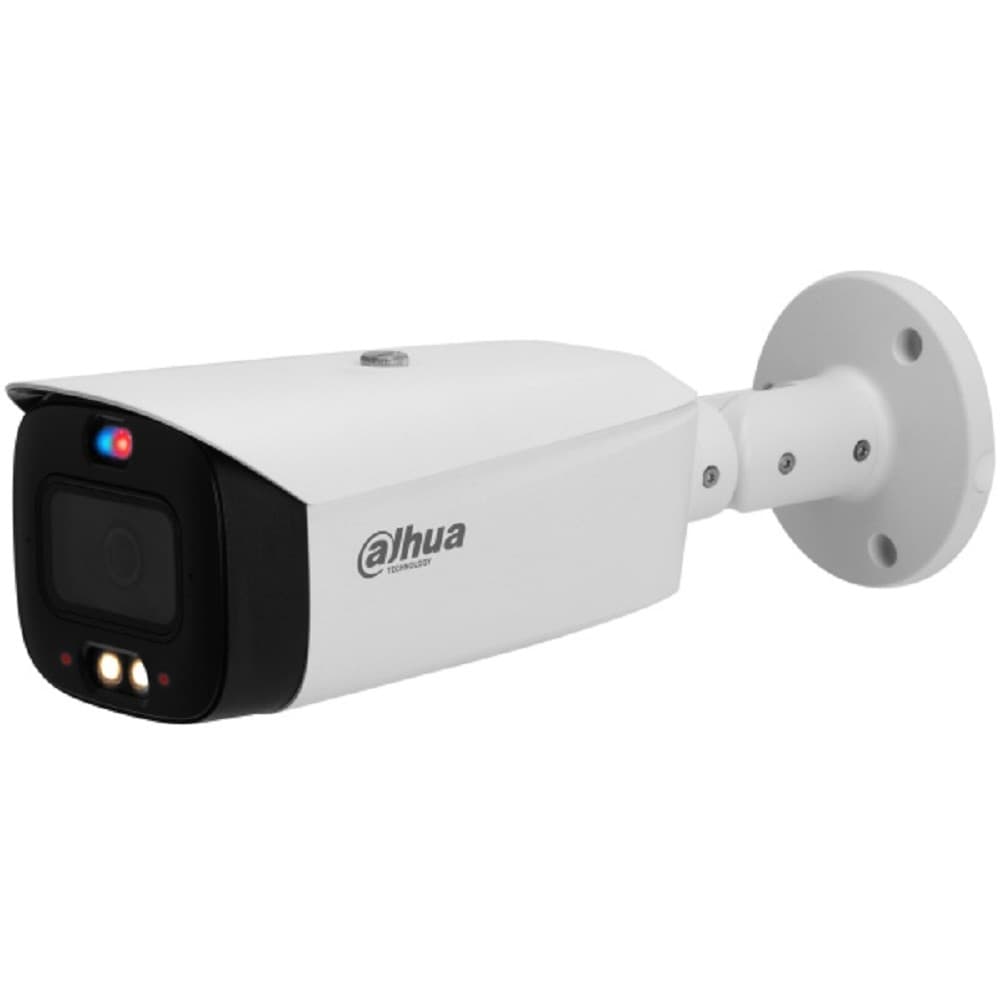 DAHUA DH-IPC-HFW3849T1P-AS-PV-0280B-S5 Уличная цилиндрическая IP-видеокамера TiOC с ИИ и активным сдерживанием 8Мп, 1/2.7” CMOS, объектив 2.8мм, видеоаналитика, ИК 30м, LED 30м, IP67