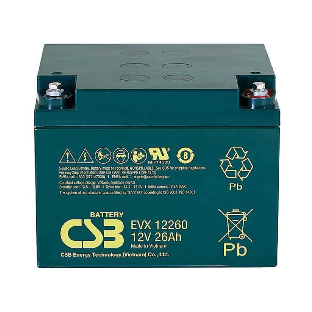 CSB Батарея EVX12260 (12V 26Ah)