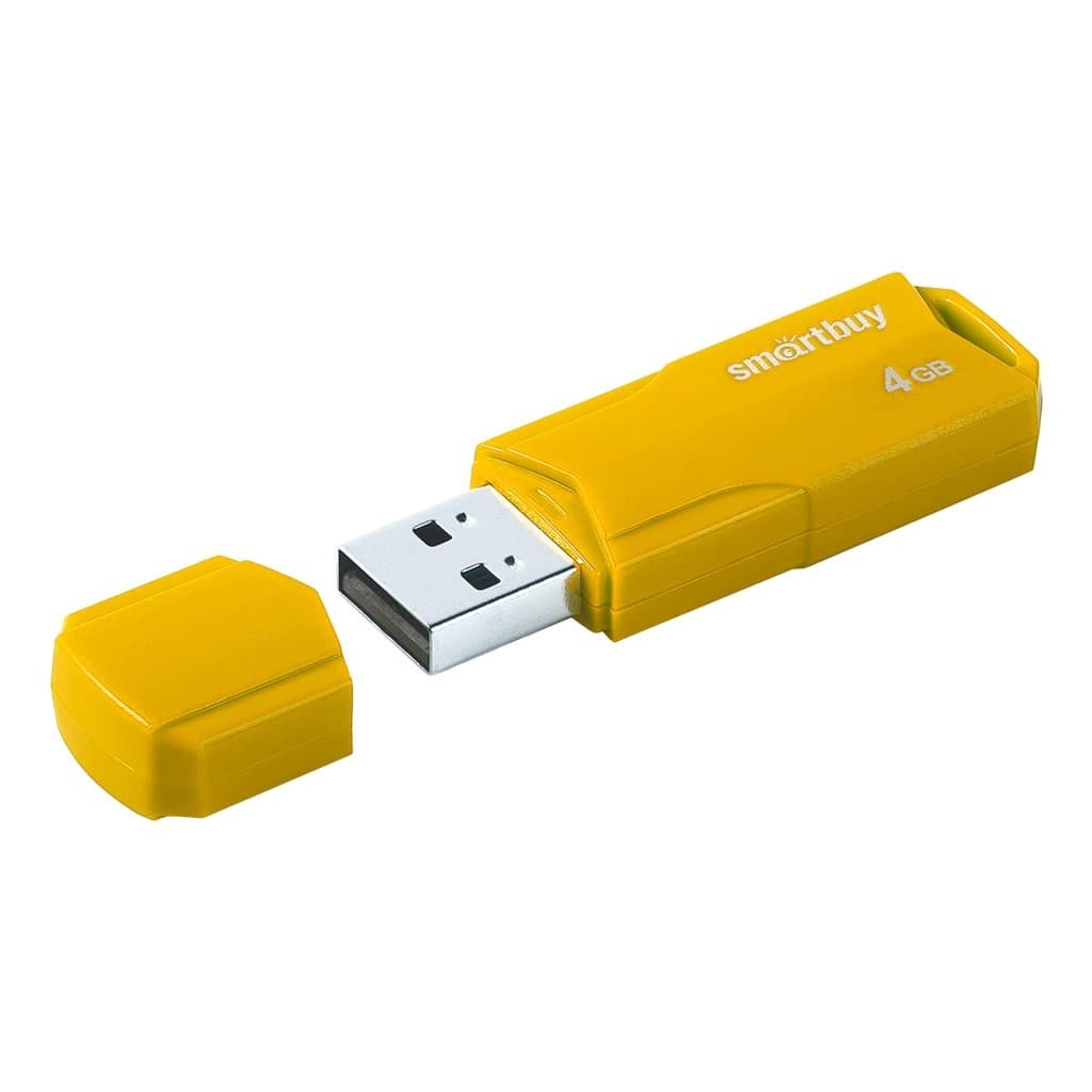Smartbuy USB Drive 4GB CLUE Yellow (SB4GBCLU-Y)