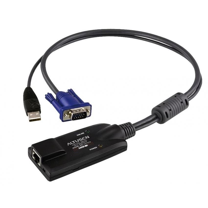 Модуль удлинителя VGA+K/M USB ATEN (KA7570-AX/KA7570) 40 метр., 1xUTP Cat5e, для подкл. комп. к перекл. KH15xxA/KH15xxAi/KL15xxA/KL15xxAi/KH25xxA, макс.разр