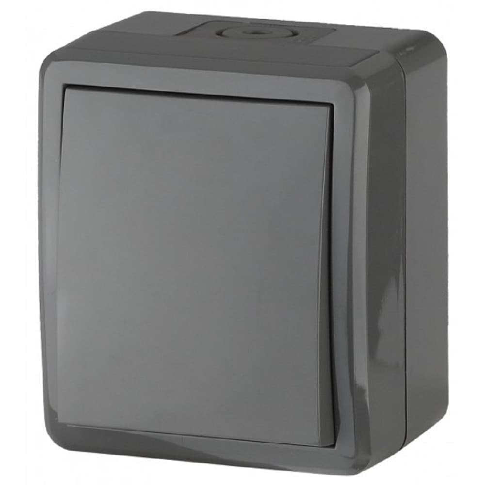 Эра Б0020674 11-1403-03 Переключатель IP54, 10АХ-250В, ОУ, Эра Эксперт, серый