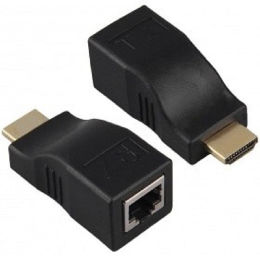 ORIENT HDMI 2.0 extender VE042, удлинитель до 30 м по витой паре, FHD 1080p/3D (Ultra HD 4K до 5 м), HDCP, подключается 1 кабель UTP Cat5e/6, не требуется внешнее питание