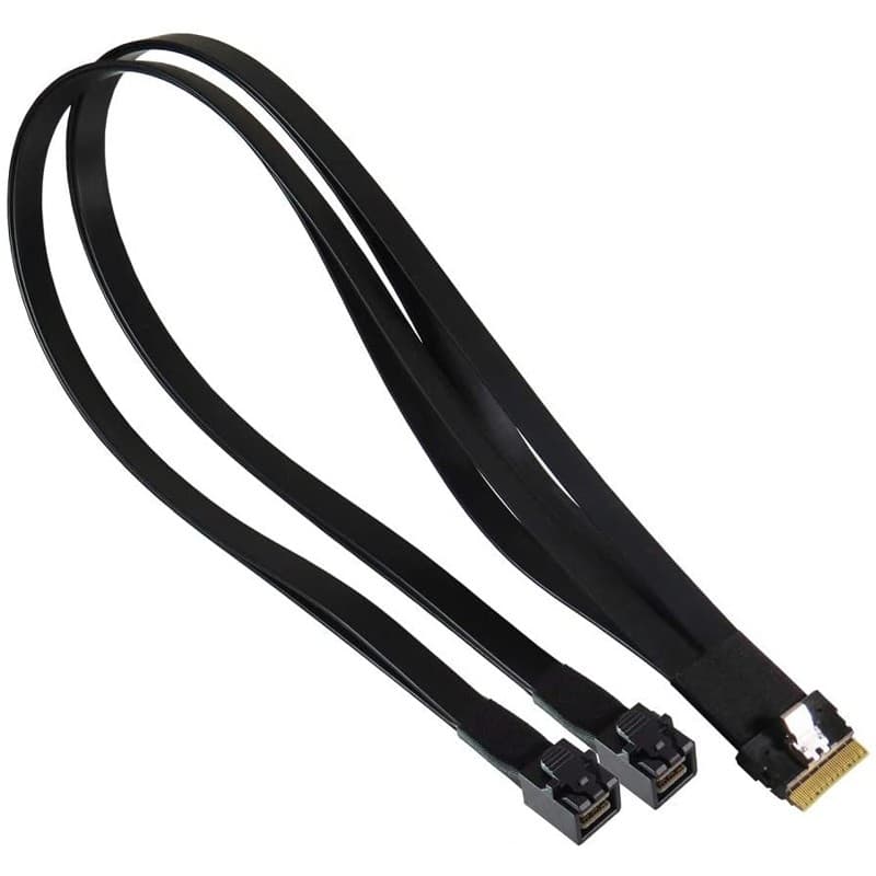 Кабель SuperMicro CBL-SAST-1264-100 Slimline x8 (STR) to 2x MiniSAS HD x4,65CM,100 OHM,RoHS