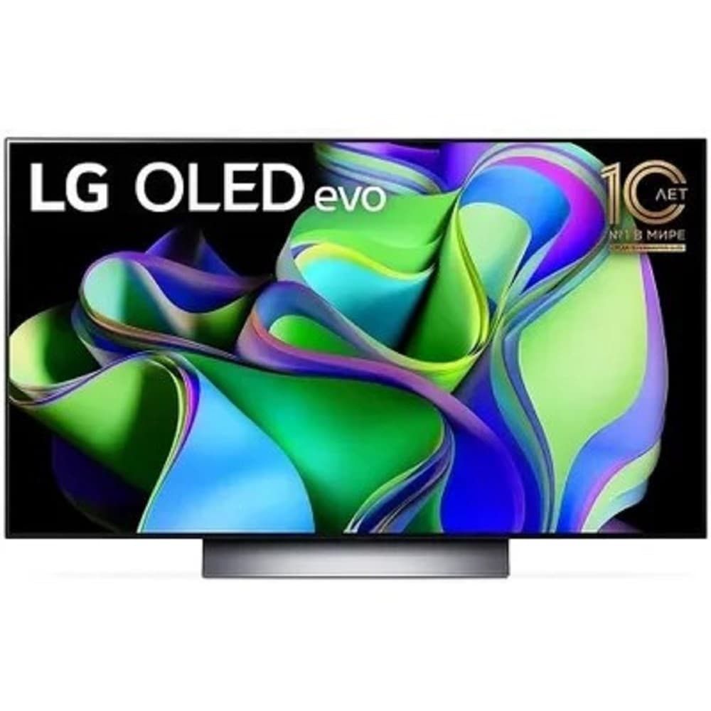 LG 48" OLED48C3RLA.ARUB темно-серый/серебристый
