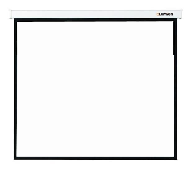 LUMIEN Master Control LMC-100116 Экран с электроприводом 203x300 см (132") Matte White FiberGlass черная кайма сверху 35см 16:9