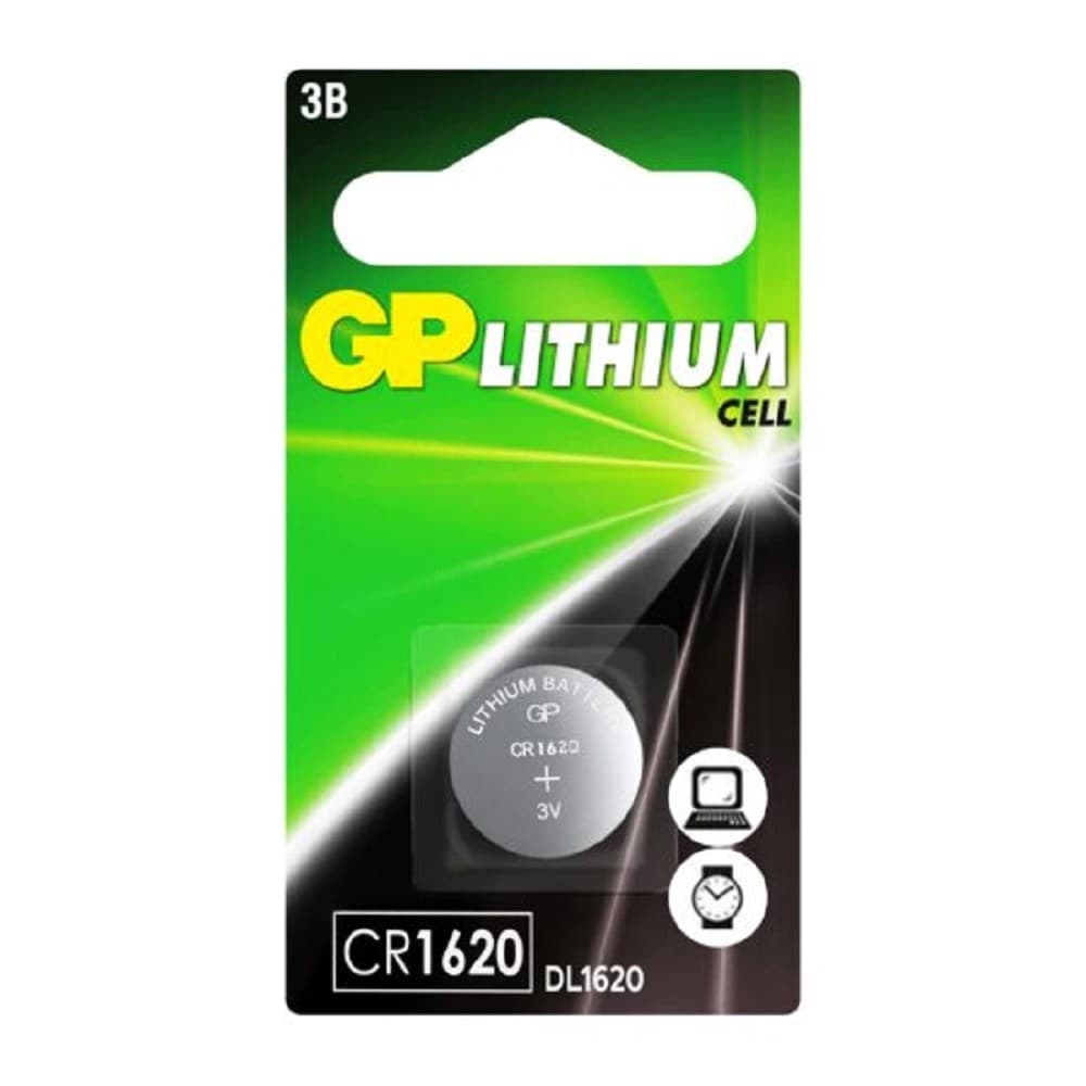 GP CR1620-7C1 10/900 (1 шт. в уп-ке)