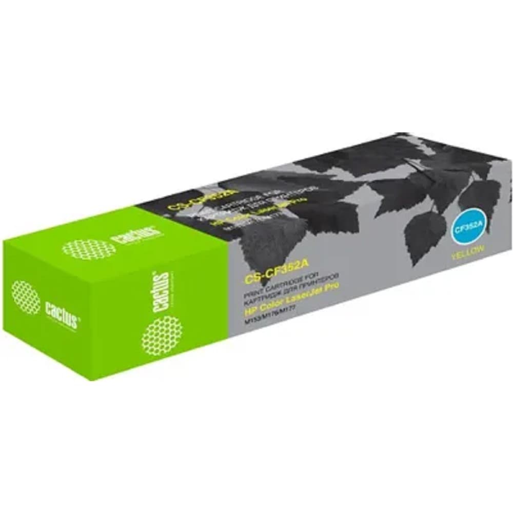 CACTUS CS-CF352A Тонер Картридж желтый для HP M176/M177 (1000стр.)