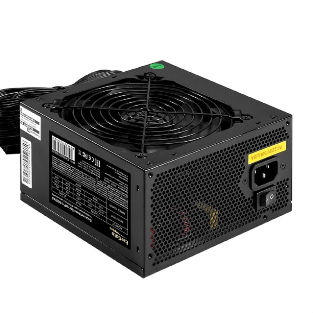 Exegate EX298372RUS Серверный БП 600W ExeGate ServerPRO-600PAS (ATX, APFC, КПД 80% (80 PLUS), 12cm fan, 24pin, 2x(4+4)pin, 4xPCI-E, 6xSATA, 4xIDE, Cable Management, black)