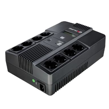 Ермак ИБП Линейно-интерактивный 1000 ВА/600 Вт, 8xSchuko, ЖК, 2 х USB (СБП ЕРМАК 220-220.1-32-ВУ) Id 130032