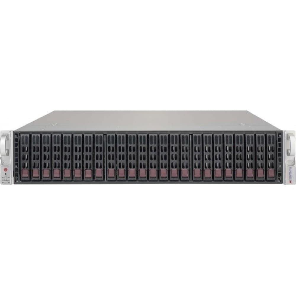 Supermicro server chassis CSE-216BE2C-R920LPB, 2U, 24 x 2.5" hot-swap SAS/SATA drive bay, optional 2 x 2.5" hot-swap drive bay, 1U 920W RPSU