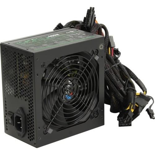 Блок питания Aerocool KCAS 600W PLUS (ATX 2.4, 600W, Active PFC, 120mm fan, 80 PLUS BRONZE) Box