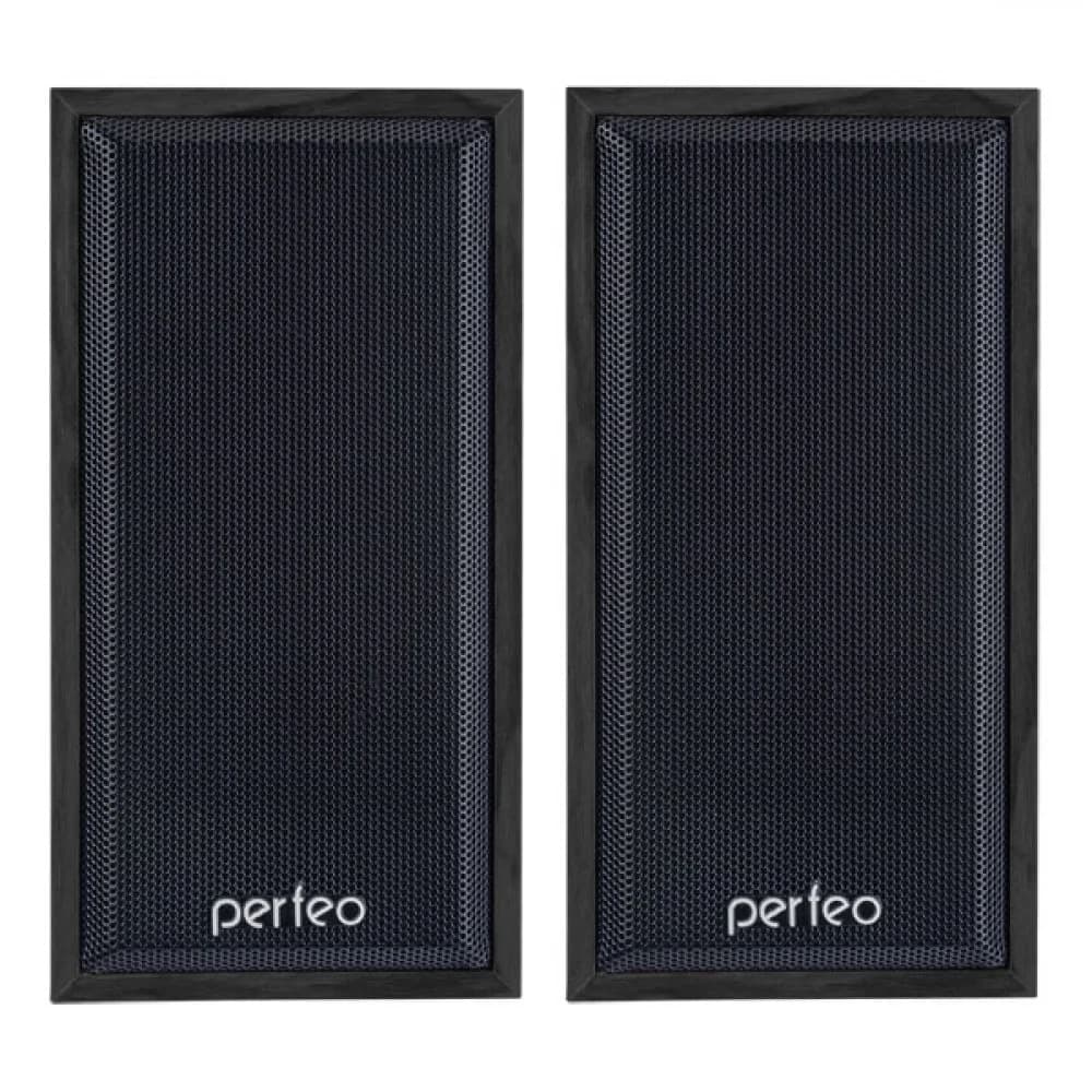 Perfeo колонки "Cabinet" 2.0, мощность 2х3 Вт (RMS), чёрн дерево, USB (PF-84-BK)