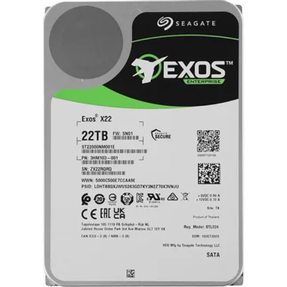22TB Seagate Exos X22 (ST22000NM001E)