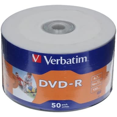 Verbatim Диски DVD-R 4.7Gb 16-х, 50шт. Shrink (43731)