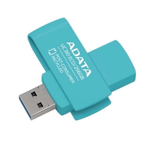 A-DATA Flash Drive 256GB <UC310E-256G-RGN> UC310E, USB 3.2, зеленый