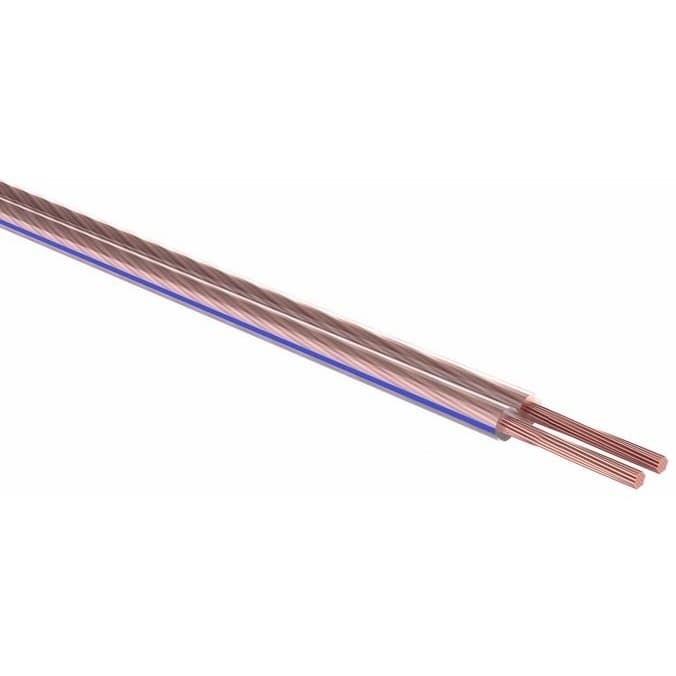 Rexant 01-6208-3-10 Кабель акустический, 2х2.50 мм2, прозрачный BLUELINE, 10 м.