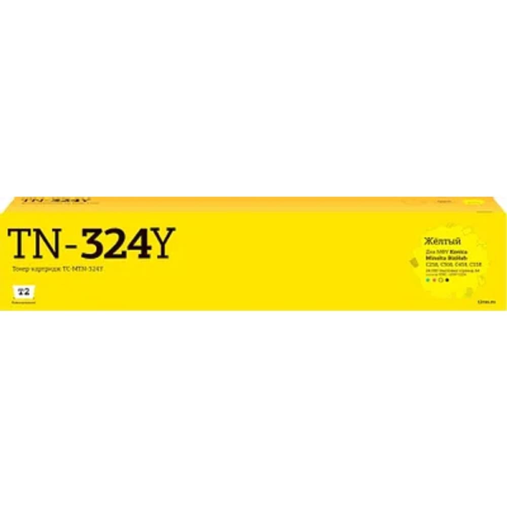 TC-MTN-324Y Тонер-картридж T2 для Konica-Minolta BizHub C258/C458/C558/C658 (26000 стр.) желтый, с чипом