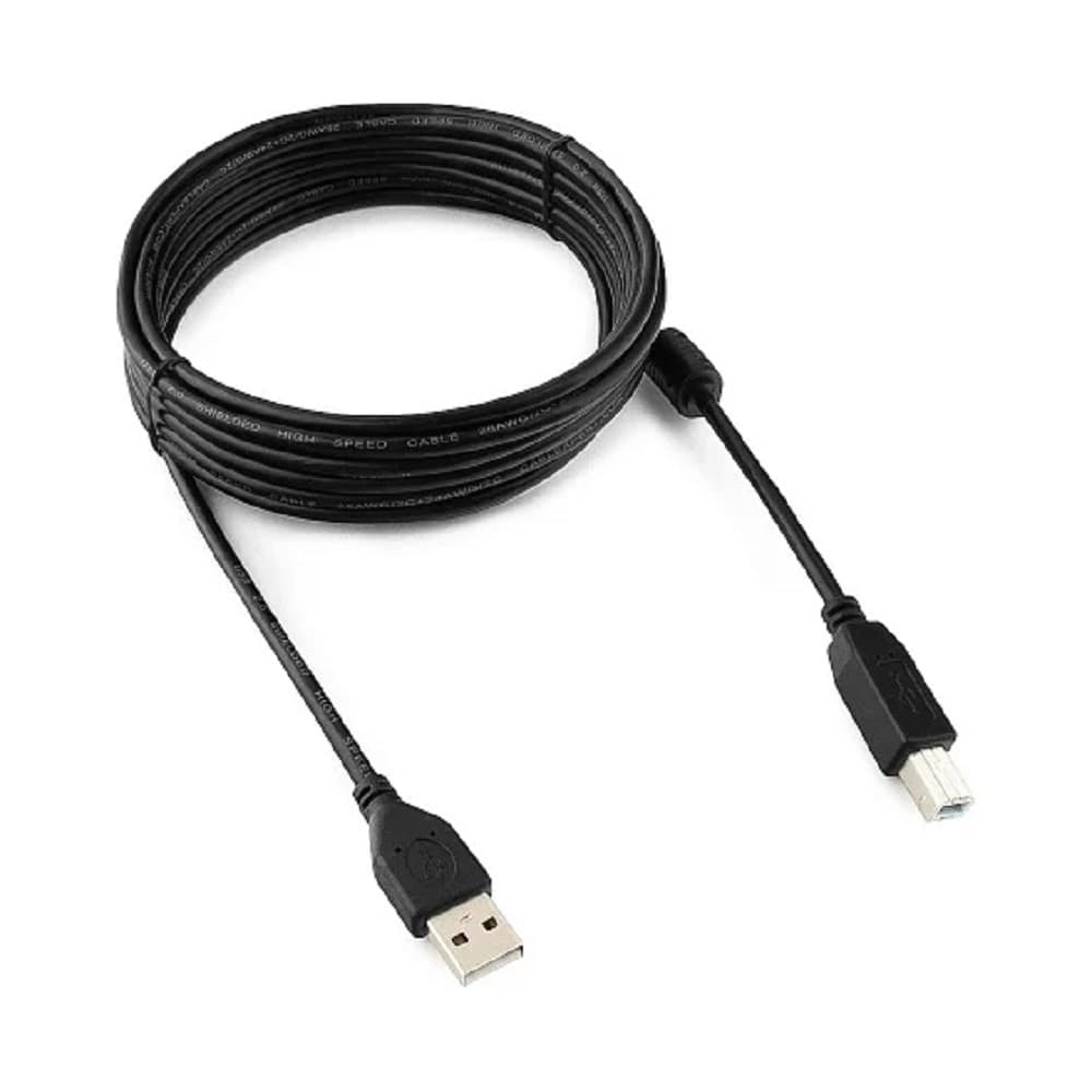 Cablexpert CCF-USB2-AMBM-15 USB 2.0 кабель PRO для соед. 4.5м AM/BM позол.конт., фер.кол., пакет