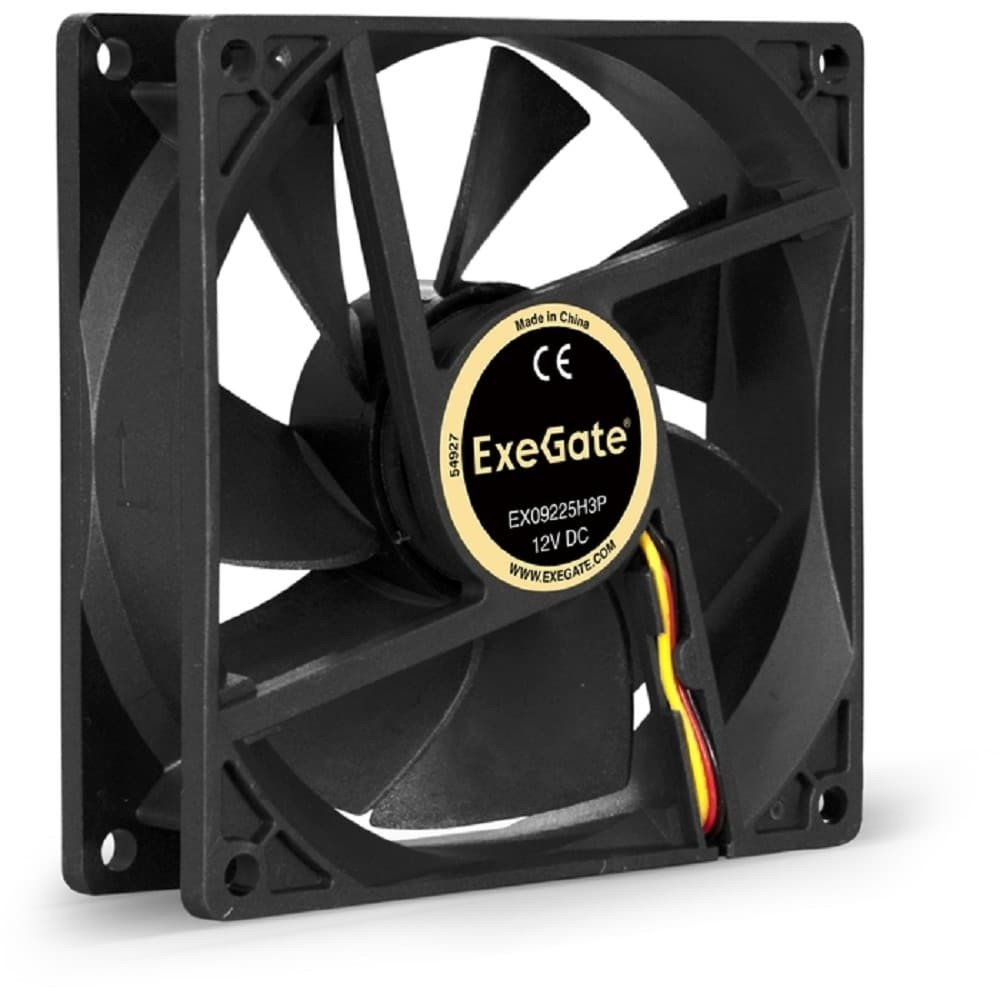 Exegate EX253950RUS Вентилятор ExeGate Mirage-H 92x92x25 гидродинамический подшипник, 1800 RPM, 22dB, 3pin