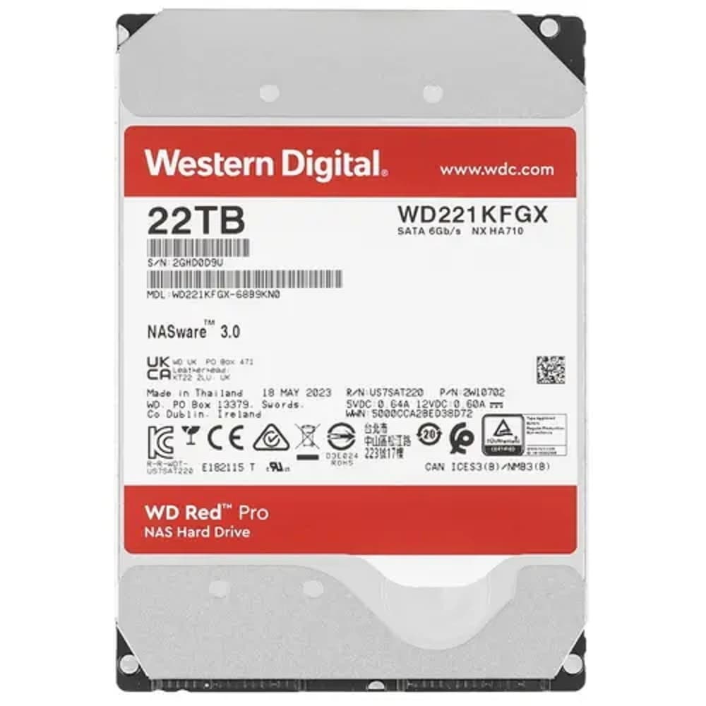 22TB WD Red Pro (WD221KFGX)