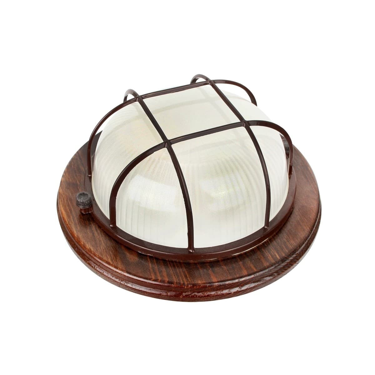 Camelion 1301D Цвет ОРЕХ до 120 оС (Светильник круг НБП 03-60-0022 УХЛ4, "Решетка" 230В 60Вт)