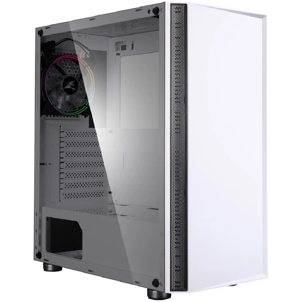 ZALMAN R2 WHITE, без БП, боковое окно (закаленное стекло), белый, ATX