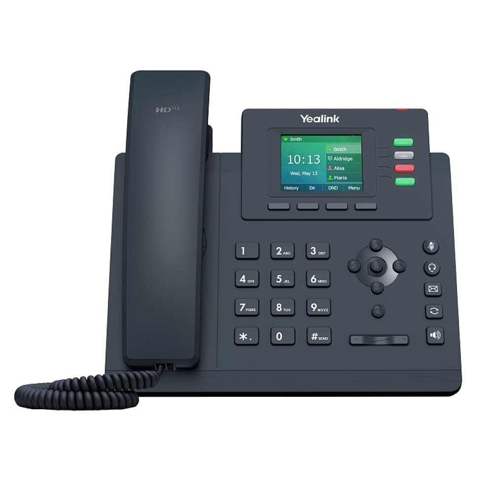 Yealink SIP-T33G 4 линии, цветной экран, PoE, GigE, БП в комплекте
