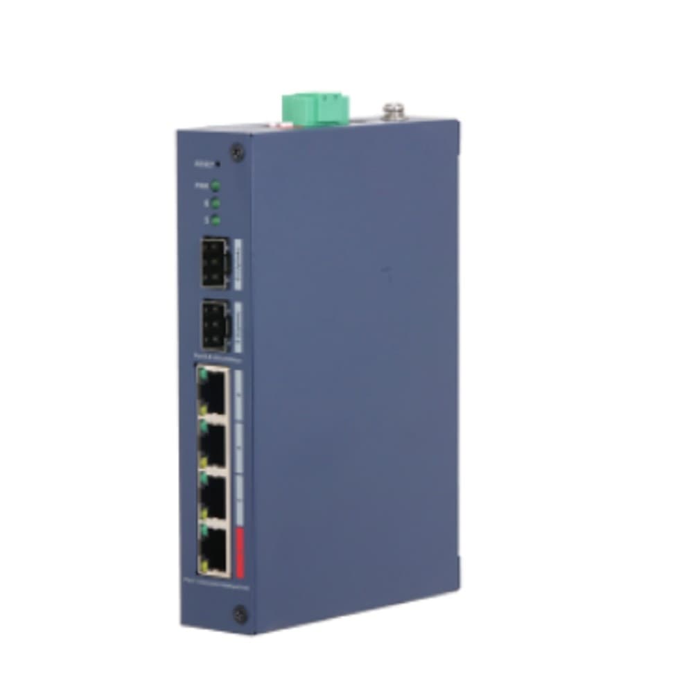 DAHUA DH-CHS4206-4GT-90 4-портовый гигабитный PoE коммутатор с функцией облачного управления 4 RJ45 10/100/1000Мбит/с (PoE/PoE+/Hi-PoE/IEEE 802.3bt), 2 SFP 1000Мбит/с (uplink)
