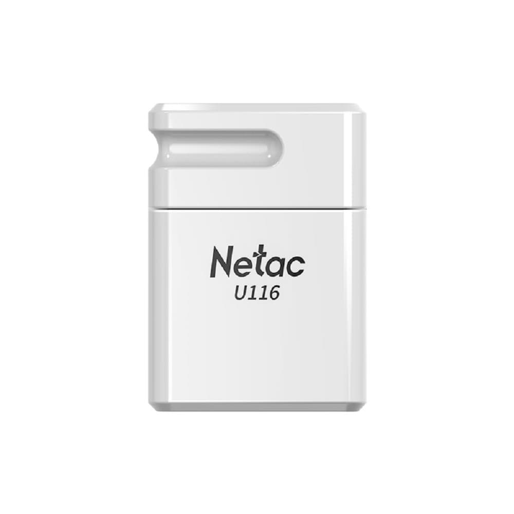 Netac USB Drive 128GB U116 <NT03U116N-128G-32WH>, USB3.2, миниатюрная пластиковая белая