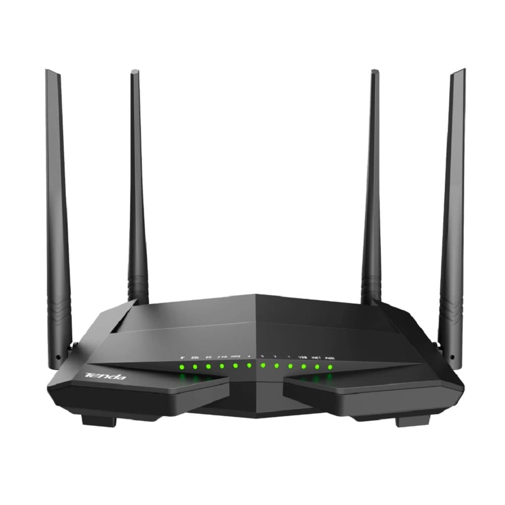 Повреждение упаковки TENDA V12 Двухдиапазонный Wi-Fi гигабитный VDSL/ADSL модем-маршрутизатор AC1200, 2,4/5 ГГц, до 1167 Мбит/с