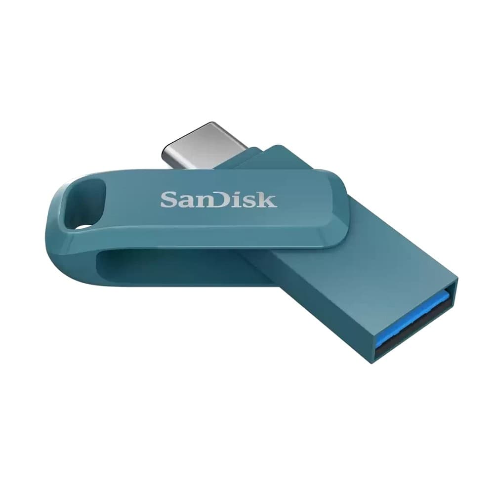 Флешка USB SanDisk SDDDC3 128Gb SDDDC3-128G-G46NBB, USB3.1 Type-C, синяя