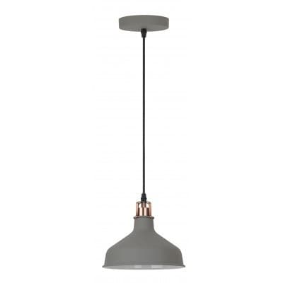 Camelion PL-425S С73 серый + медь (Светильник подвесной Amsterdam, 1х E27, 60Вт, 230В, металл)