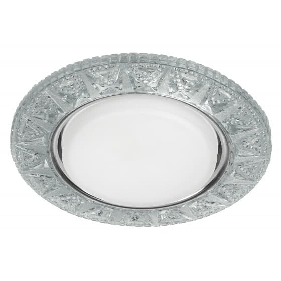 Эра Б0029625 DK LD22 SL/WH Светильник декор со светодиодной подсветкой Gx53, прозрачный