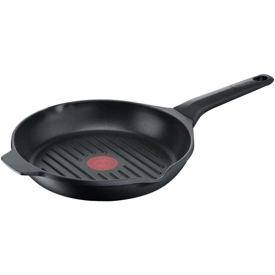 Сковорода-гриль Tefal Delicio E2324074 круглая 26см ручка несъемная (без крышки) черный