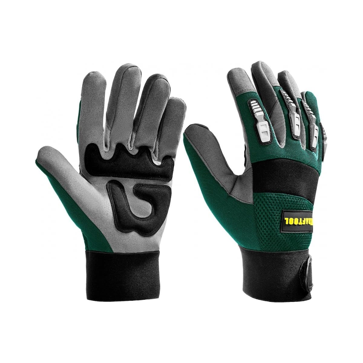 KRAFTOOL Extrem, XL (10), профессиональные комбинированные перчатки, антивибрационные, противоударные (11287-XL)
