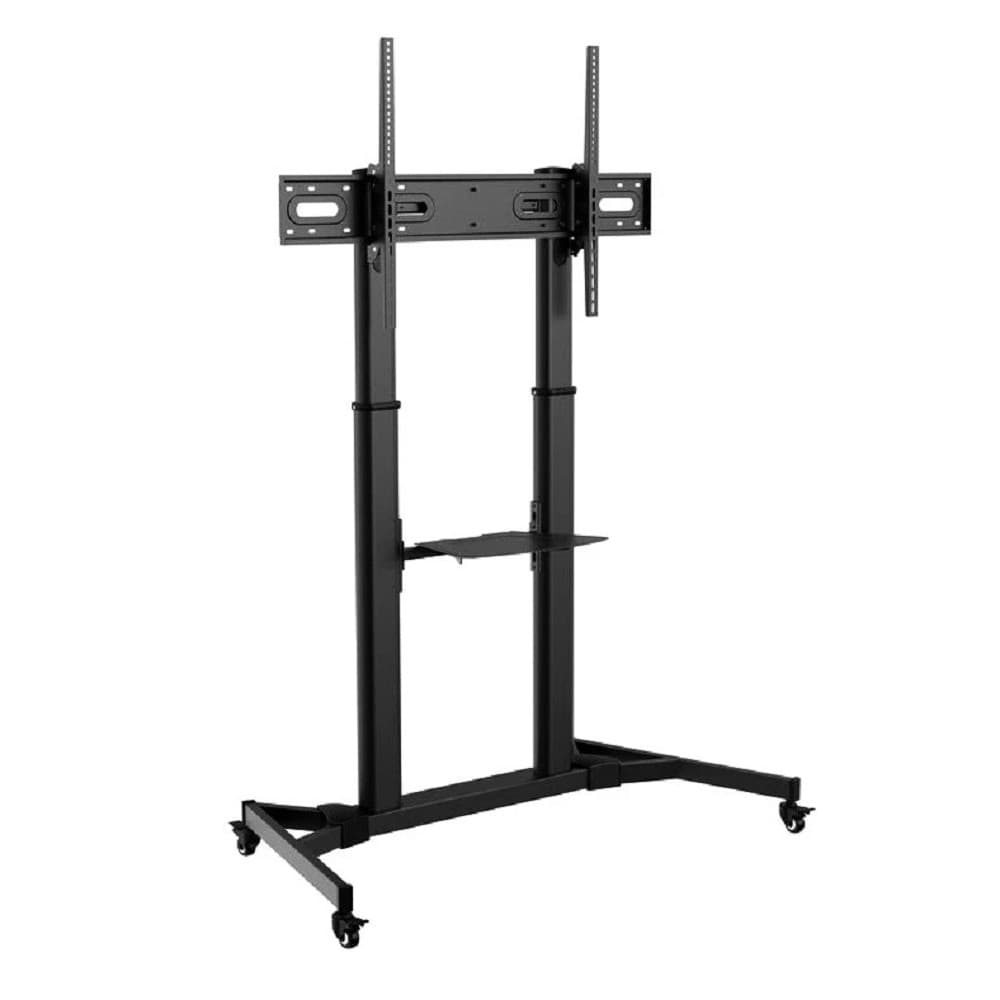 Стойка Digis DSM-P1060CL мобильная для ТВ 55"-100" до 100 кг, VESA до 1000x600мм, наклон -10°/+5°, полка для источников.
