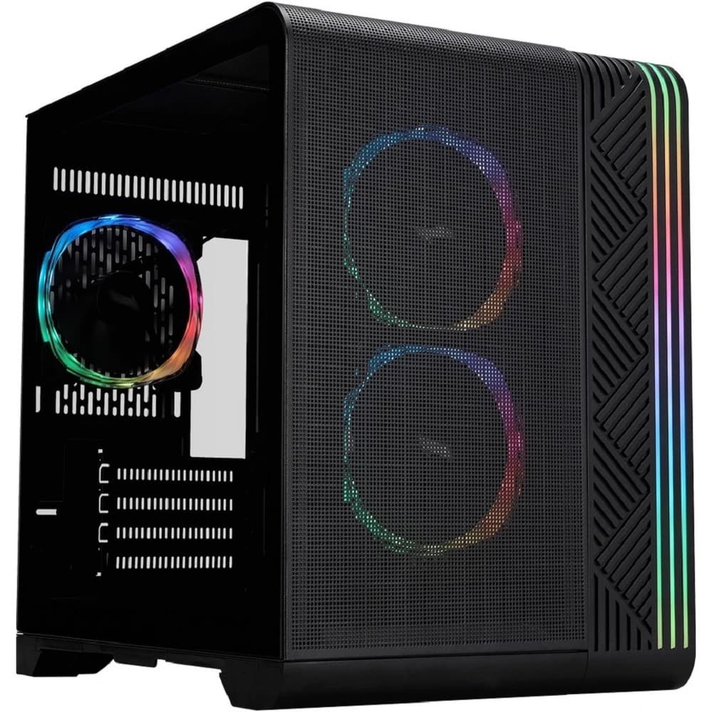 1STPLAYER VT5 ARGB Black / mATX / 3x120mm ARGB fans / VT5-BK-3FS7
