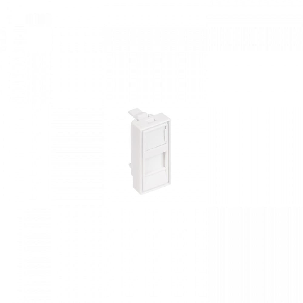 NTSS Лицевая панель NTSS PREMIUM для розеточных модулей типа Keystone 22,5x45 со шторкой NTSS-LP-PM-SIP-22.5X45-WT